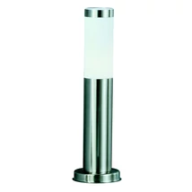 Stalp exterior Globo BOSTON otel inoxidabil plastic opal E27 1x 23W (nu contine) IP44 - 3158