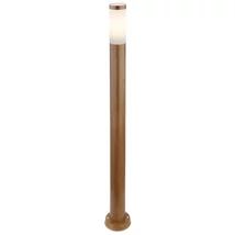 Stalp exterior Globo BOSTON otel inoxidabil aspect lemn plastic opal E27 1x 60W (nu contine) IP44 - 3159W