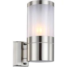 Aplica exterior Globo XELOO otel inoxidabil argintiu lucios plastic opal E27 1x 60W (nu contine) IP44 - 32014