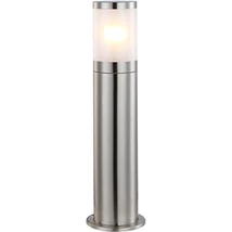 Stalp exterior Globo XELOO otel inoxidabil plastic opal E27 1x 60W (nu contine) IP44 - 32015