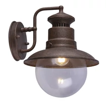 Aplica exterior Globo SELLA otel ruginit sticla transparent E27 1x 60W (nu contine) IP44 - 3272R