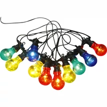 Ghirlanda Globo NIRVANA plastic negru sticla colorat LED 10x 0,42W (inclus) IP44 - 3400S