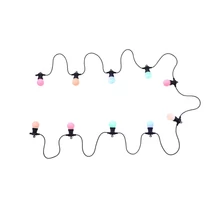 Ghirlanda Globo NIRVANA plastic negru plastic opal LED 10x 0,3W (inclus) IP20 - 3407