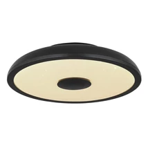 Plafoniera baie Globo RAFFY plastic negru plastic opal LED 1x 18W (inclus) IP44 - 41366B