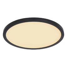 Plafoniera baie Globo SAPANA plastic negru plastic opal LED 1x 18W 3000K (inclus) IP44 - 41562-18B