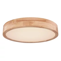 Plafoniera Globo RAINER metal aspect lemn plastic alb LED 1x 24W (inclus) IP20 - 41745-24