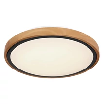 Plafoniera Globo BRUNO metal negru mat acril opal LED 1x 12W CCT (inclus) IP20 - 41764-12