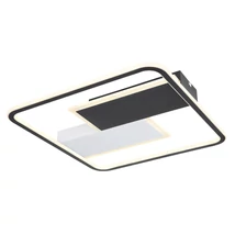 Plafoniera Globo JENNA metal negru mat acril satinat LED 1x 50W (inclus) IP20 - 48029SH