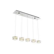 Pendul Globo AMUR metal chrom acril LED 1x 52W 4000K (inclus) IP20 - 49350-52H