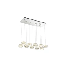 Pendul Globo AMUR metal chrom acril LED 1x 92W 4000K (inclus) IP20 - 49350-92H