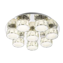 Plafoniera Globo AMUR metal chrom cristal K5 LED 1x 64W 4000K (inclus) IP20 - 49350D5