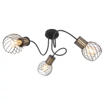 Plafoniera Globo ARGUSTO metal negru mat metal negru mat E27 3x 40W (nu contine) IP20 - 54013-3
