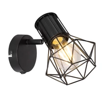 Spot Globo PRISKA metal negru metal negru E27 1x 40W (nu contine) IP20 - 54017-1