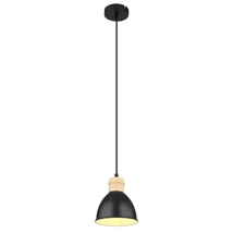Pendul Globo WIHO metal negru mat metal negru mat E27 1x 40W (nu contine) IP20 - 54018HS