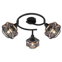 Spot Globo BELLONA metal negru metal negru E14 3x 40W (nu contine) IP20 - 54020-3
