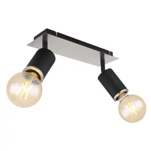 Spot Globo JOSEBA metal negru mat nickel mat E27 2x 60W (nu contine) IP20 - 54032-2B