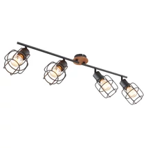 Spot Globo WILLA metal negru metal negru E27 4x 40W (nu contine) IP20 - 54037-4