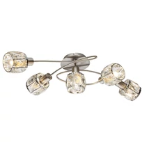 Plafoniera Globo KRIS metal nichel mat metal E14 5x 40W (nu contine) IP20 - 54356-5