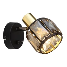 Spot Globo INDIANA metal negru mat metal auriu mat E14 1x 40W (nu contine) IP20 - 54357-1B