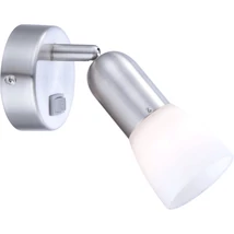 Spot Globo CATHY metal nichel mat sticla alb E14 1x 40W (nu contine) IP20 - 5453-1
