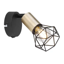 Spot Globo XARA I metal negru metal negru E14 1x 40W (nu contine) IP20 - 54802S-1AB