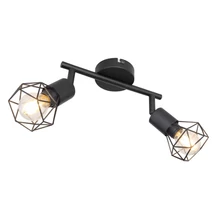 Spot Globo XARA I metal negru metal negru E14 2x 40W (nu contine) IP20 - 54802S-2