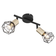 Spot Globo XARA I metal negru metal negru E14 2x 40W (nu contine) IP20 - 54802S-2AB