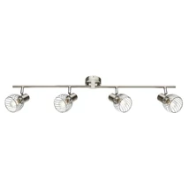 Spot Globo TEXAS metal nichel mat metal E14 4x 40W (nu contine) IP20 - 54809-4