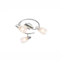 Spot Globo ROY metal chrom sticla satinat E14 3x 40W (nu contine) IP20 - 54985-3