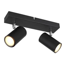 Spot Globo ROBBY metal negru mat metal negru mat GU10 2x 35W (nu contine) IP20 - 57911-2B