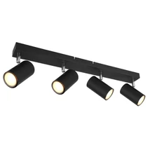 Spot Globo ROBBY metal negru mat metal negru mat GU10 4x 35W (nu contine) IP20 - 57911-4B