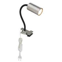 Veioza cu clema Globo ROBBY metal nichel mat metal nickel mat GU10 1x 25W (nu contine) IP20 - 57911K