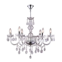 Candelabru Globo CUIMBRA I metal chrom acril E14 6x 40W (nu contine) IP20 - 63116-6