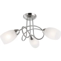 Plafoniera Globo MITIS metal nichel mat sticla cu efect spart E14 3x 40W (nu contine) IP20 - 63170-3