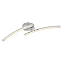 Plafoniera baie Globo JULES metal chrom acril LED 1x 12W CCT (inclus) IP44 - 67169-12IP