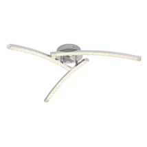 Plafoniera baie Globo JULES metal chrom acril LED 1x 18W CCT (inclus) IP44 - 67169-18IP