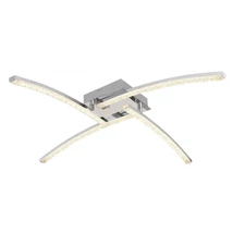 Plafoniera baie Globo JULES metal chrom acril LED 1x 24W CCT (inclus) IP44 - 67169-24IP