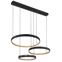 Pendul Globo HALLI metal negru mat metal auriu LED 1x 55W (inclus) IP20 - 67193-55H