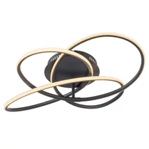 Plafoniera Globo PANDA metal negru mat plastic opal LED 1x 30W 3000K (inclus) IP20 - 67201S-30