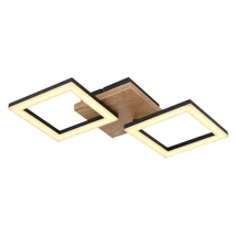 Plafoniera Globo KERRY metal negru mat plastic opal LED 1x 18W 3000K (inclus) IP20 - 67280-18