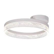 Plafoniera Globo SMITTY metal alb transparent LED 1x 24W 4000K (inclus) IP20 - 68225-24