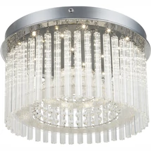 Plafoniera Globo JOYCE metal chrom tije sticla LED 1x 18W 4000K (inclus) IP20 - 68568-18
