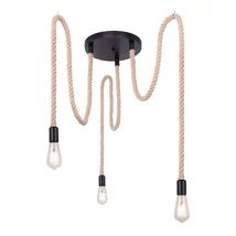 Pendul Globo ULLEU metal negru maro E27 3x 60W (nu contine) IP20 - 69029-3H1