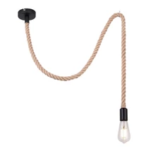 Pendul Globo ULLEU metal negru maro E27 1x 60W (nu contine) IP20 - 69029H