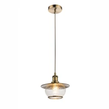 Pendul Globo NEVIS metal bronz sticla E27 1x 60W (nu contine) IP20 - 69030
