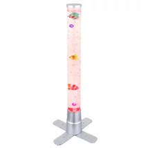 Lampadar Globo MENDOZA plastic argintiu plastic transparent LED-RGB 1x 0,06W (inclus) IP20 - 9017