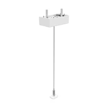 EGO KIT SINGLE STEEL CABLE 2 MT + CEILING CUP WH - IdealLux-282749 - Accesorii pentru sistem magnetic
