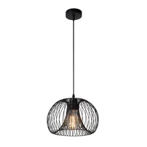 Pendul Lucide VINTI stil Vintage metal negru forma rotund E27 IP20 - 02400/30/30