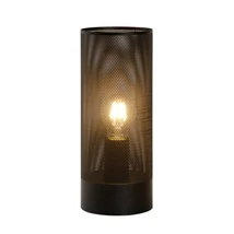 Veioza Lucide BELI stil modern metal negru forma cilindric E27 IP20 - 03516/01/30