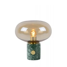 Veioza Lucide CHARLIZE stil Vintage marmura chihlimbar verde forma rotund E27 IP20 - 03520/01/62